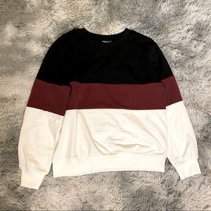 Color Block Lightweight Sweatshirt